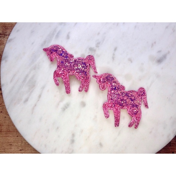 3D Multi Unicorn Girls Hair Clip Pack of 4 - Picture 3 of 7